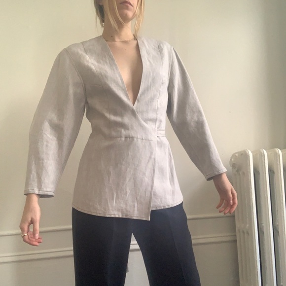 NWT Christopher Esber Bonded Linen Utility Top - Picture 5 of 10